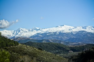sierra nevada en hiver andalousi espagne-ski-montage