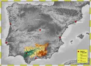 Carte du bassin hydrographique du Guadalquivir 